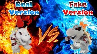 Official Genuine All Stars Dry Bowser Plush VS. Fake Version #14