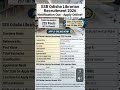 SSB Odisha Librarian Recruitment 2026 Notification Out - Apply Online for 225 Posts