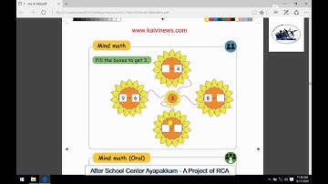 Rotary Club of Ambattur Class 1st Maths Numbers Part 11 Mind Math