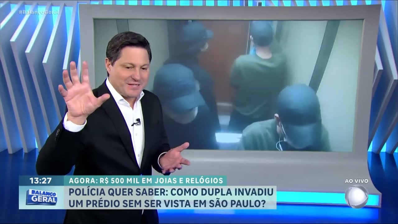 Dupla de bandidos invade prédio e rouba R$ 500 mil em joias e relógios