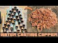 Water Copper Casting  -  Pouring Copper into Water - ASMR Metal Melting - BigStackD Batman Joker