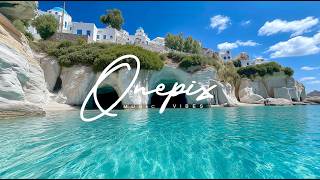 🇬🇷 Greek Island Sunlit Escape | Relaxing Chillout Music & Turquoise Waters (2+ Hours) 🌊