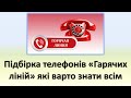 Підбірка телефонів Гарячих ліній які варто знати всім ВПО ООН волонтери та інші види допомог