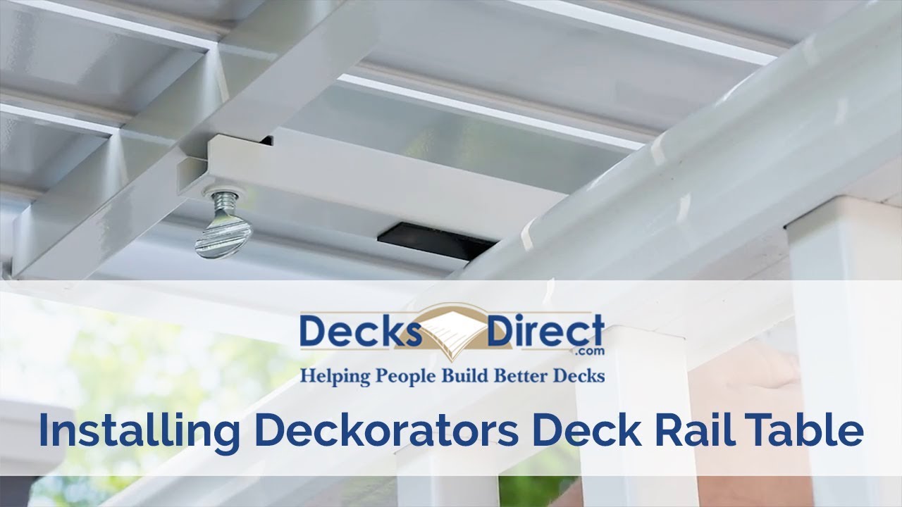 How To Add A Table To Your Deck Railing Fast!