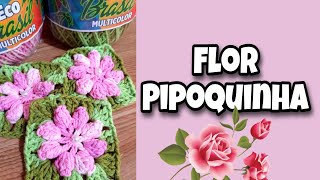 Flor Pipoquinha - Ateliê Doce Crochê