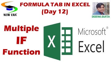 Excel By Deepak Gupta Day-12 || Multiple IF||