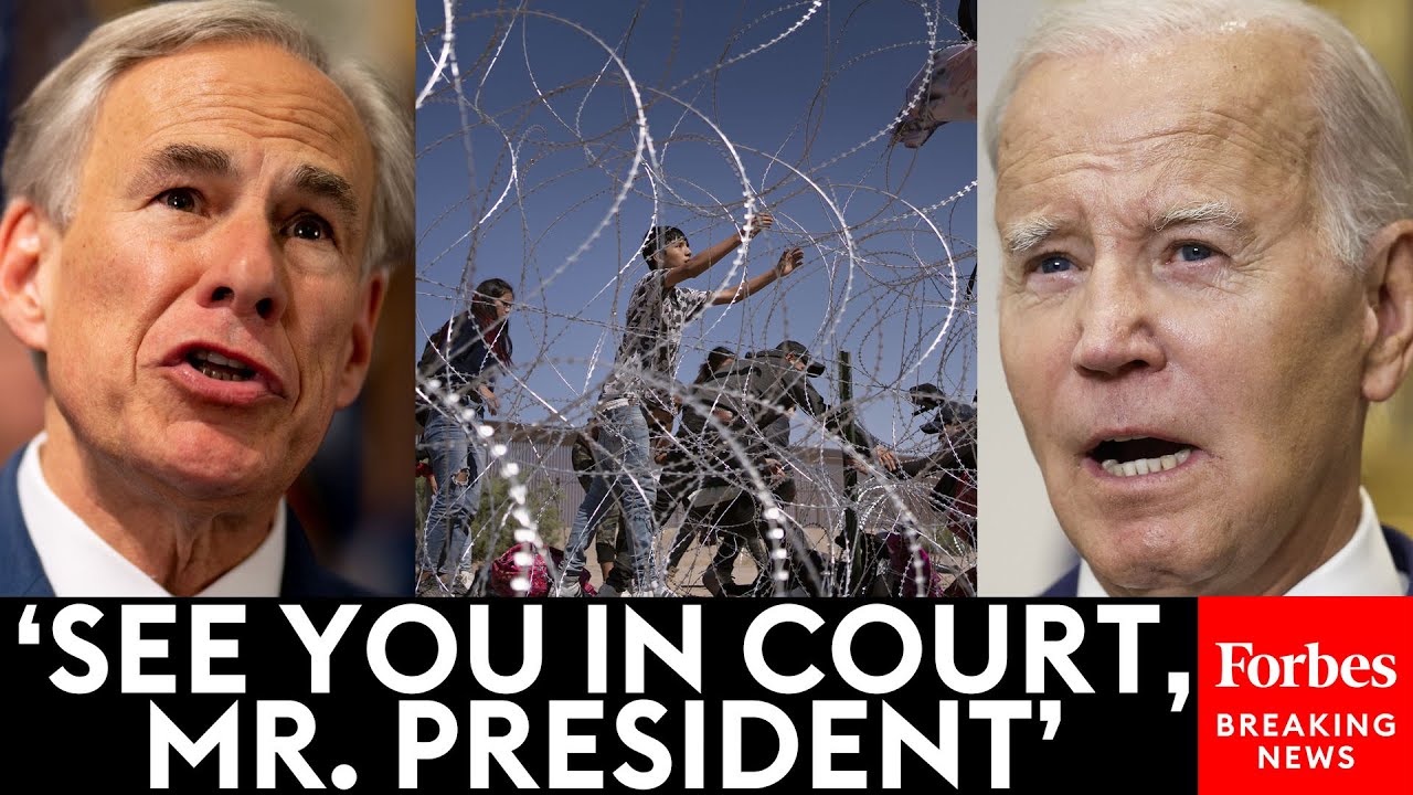 BREAKING NEWS: Texas' Abbott Fires Back At Biden Over Border Razor Wire ...