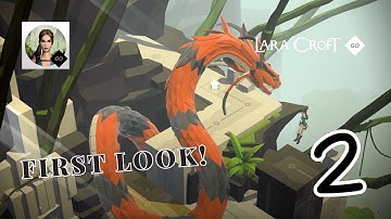 Lara Croft GO- Gameplay Walkthrough Part 2 - The Maze of Snakes (iOS, Android)