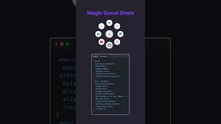 Full 🚀 Amazing Social Media Share Buttons Animation Like Fly-Pie 🌐✨ | HTML, CSS & JavaScript UI Design Guide