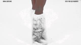 White C121 Fur Leg Warmer