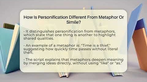 How Is Personification Different From Metaphor Or Simile? - The Prose Path