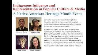 Indigenous Influence \& Representation in Popular Culture \& Media