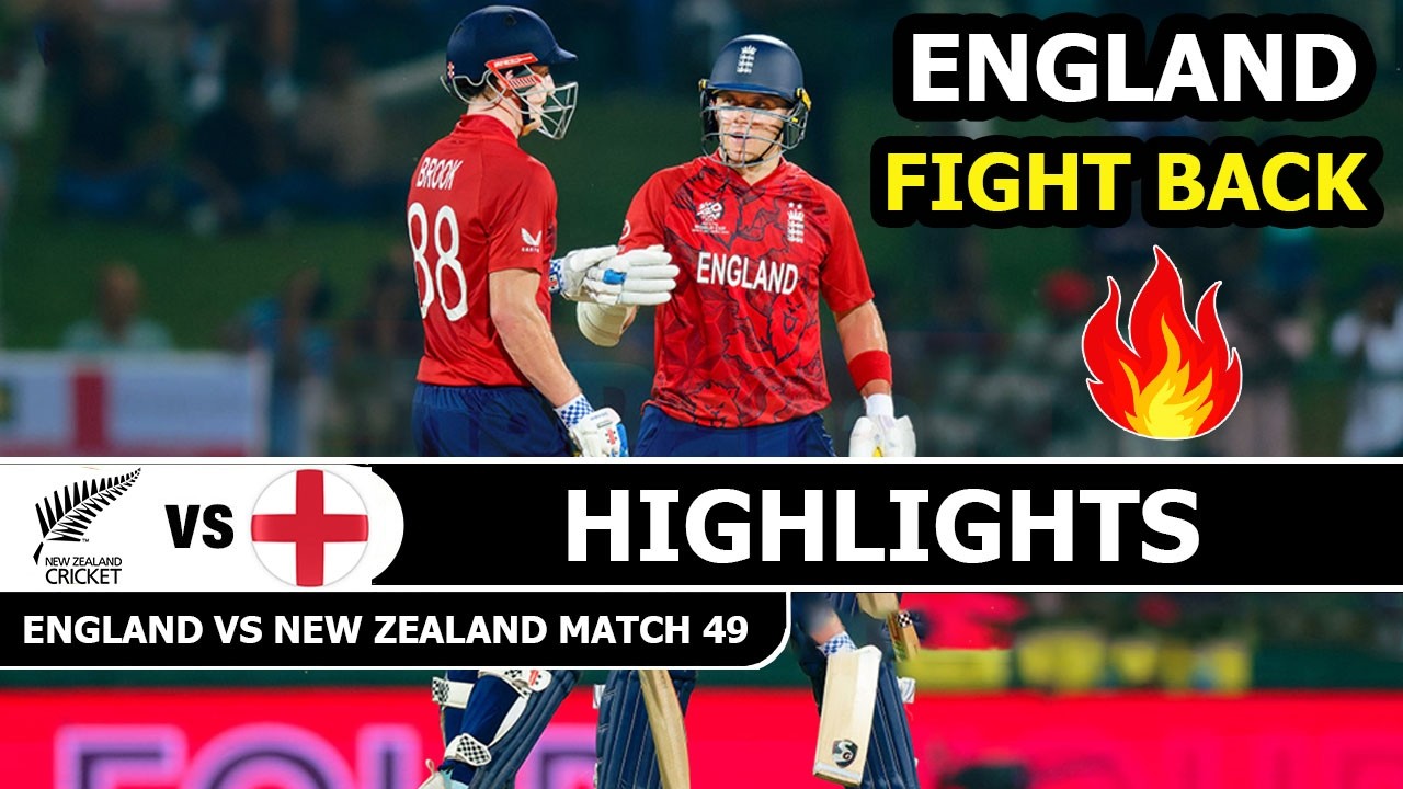 England Vs New Zealand Highlights ICC T20 CRICKET WORLD CUP 2026 Match 49 | Eng Vs Nz