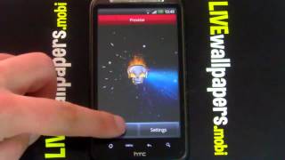 Burning skull live wallpaper screenshot 3