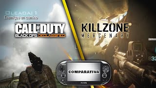 Killzone Mercenary VS COD Black ops Declassified PS VITA comparación!