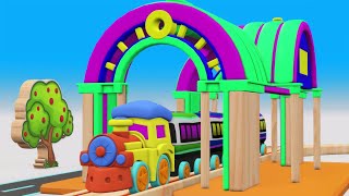 Train Chu Chu Train - Train Cartoon for KIDS - SKY TOYS Chu Chu Trains - Toy Train Videos