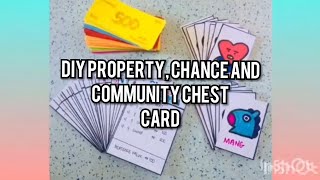 DIY MONOPOLY PART 2 ( Property, Chance and Community Chest Card) | Philippines