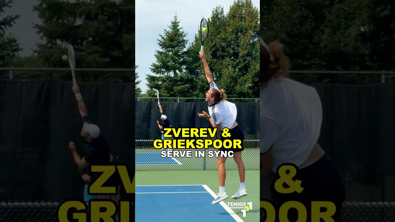 ZVEREK AND GRIEKSPOOR SERVE IN SYNC #shorts