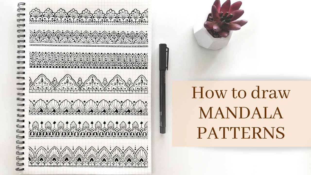 Easy Mandala patterns || How to draw Mandala art for beginners || Step