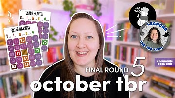 Booktuber Bingo FINALE! 📚💜 TBR Harvest Picks My October TBR Round 5