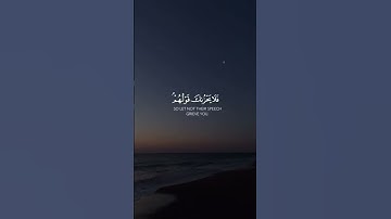 فلا يحزنك قولهم _ آية من سورة يس #قرآن