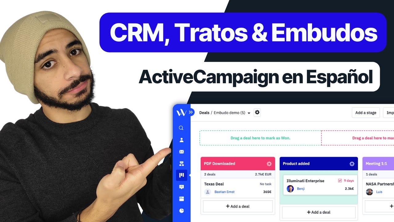 Cómo empezar con los TRATOS y el CRM de ActiveCampaign ▶️ Tutorial 2024