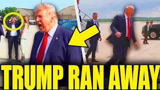 Yeling Trump Forced To Run Away