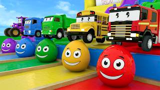 Las Ruedas Del Autobús Nueva Versión Huevos Sorpresa Canciones Infantiles