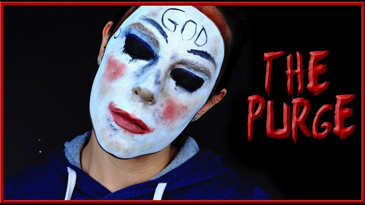 Halloween makeup tutorial The Purge Silvia Quiros YouTube