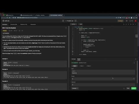Pomodoro Joe - LeetCode 904 - med -