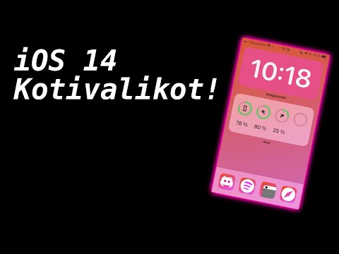 Kuinka tehdä mukautettu iOS 14 Kotivalikko! (Widgetit + Omat Appi kuvakkeet)