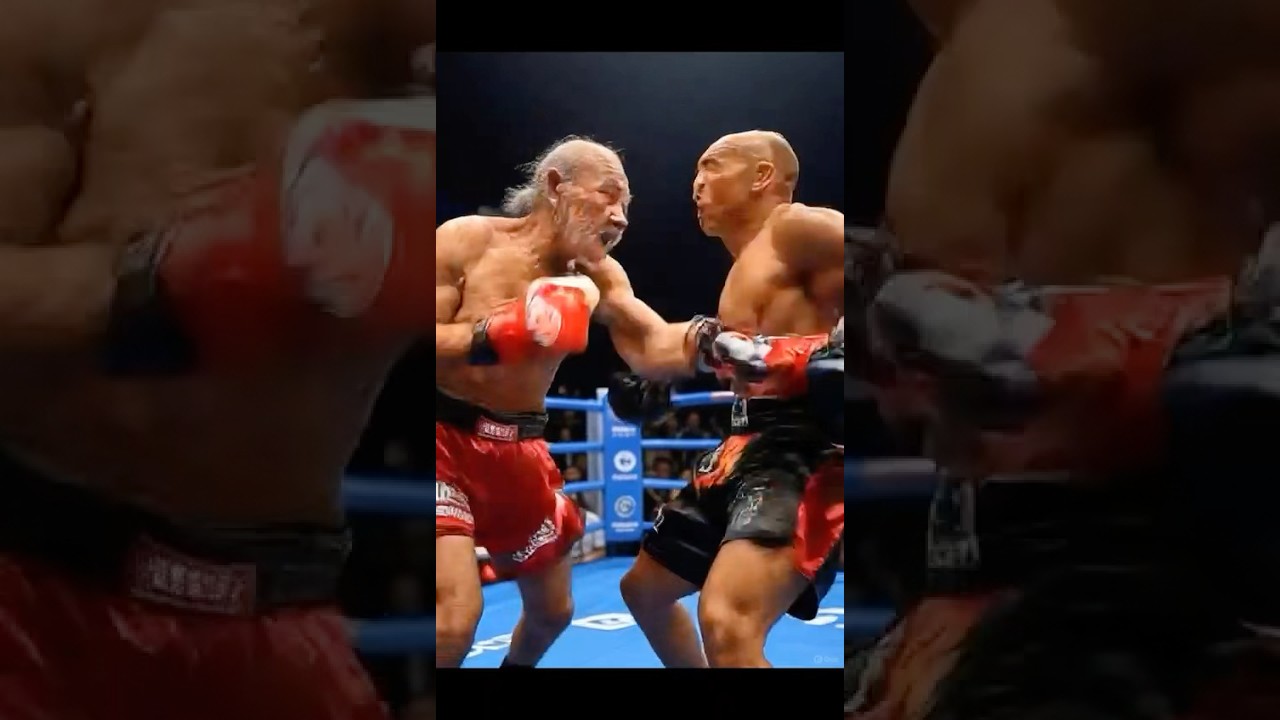 Arrogant young man challenges veteran boxer 