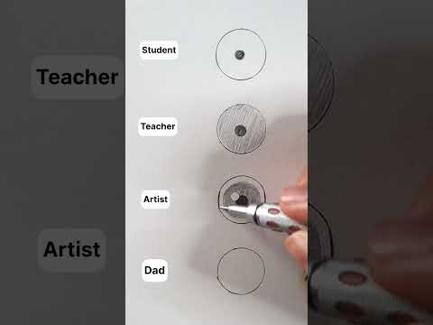 Dad vs Artist - How to draw Anime Eye #shorts