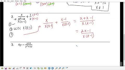 11.5B Adding Subtracting Rational Expressions