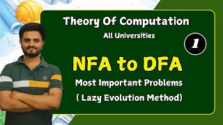 NFA to DFA conversion ( lazy evolution method ) | theory of computation | All Universities