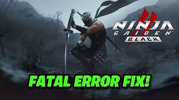 FIX Ninja Gaiden Black 2 LowLevelFatalError/Fatal Error On PC