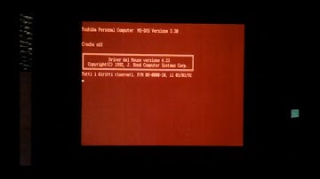 Toshiba T3100/20 - Portable Vintage Computer - HD