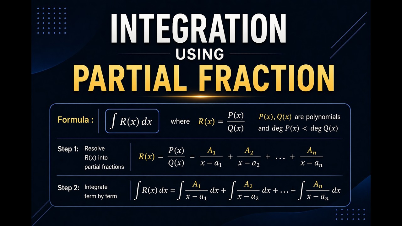 Integration Using Partial Fractions | Calculus and analytical geometry ...