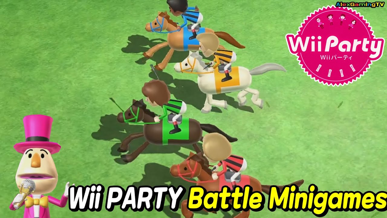 Wii party - Battle Minigames (Master Com) Guest A vs Eddy vs Pierre vs Tyrone | AlexGamingTV