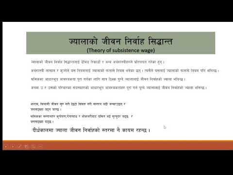 एकाइ ३ उत्पादनका साधनको मूल्य निर्धारण सिद्दान्त कक्षा १०