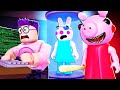 Can PIGGY AND BUNNY FLEE THE FACILITY From MR. P!? (FUNNY MOMENTS)