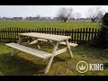 Table de piquenique 1m80  4cm dpaisseur livraison dans toute la france