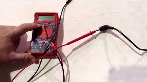Check to see if laptop cord is working with Cen tech digital multimeter from harbor freight