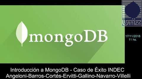 Introducción a Mongo DB