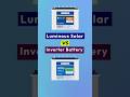 Luminous Solar Battery vs Normal Inverter Battery | Best Inverter Battery for Home