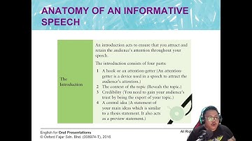 ELC590 - Unit 2 : Informative Speeches