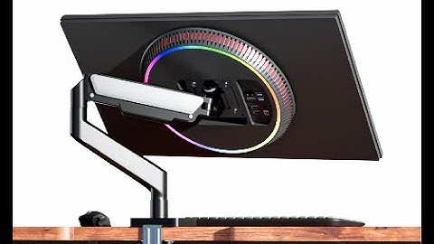 Flowlyf Black & White gas spring monitor arm