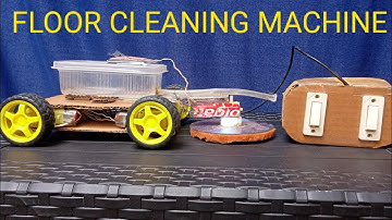 How to make Floor Cleaning Machine - Remote Controlled || RLR Entertainments and Inventions ||