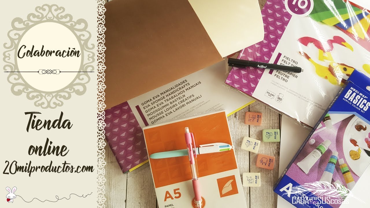 Haul en colaboración con 20milproductos.com scrapbooking tiendas