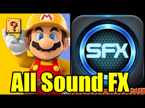 all sound effects and visuals in super mario maker smb 1 1 style